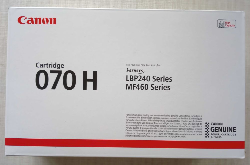 картридж Canon 070H Black НОВЫЙ запечатанный оригинал