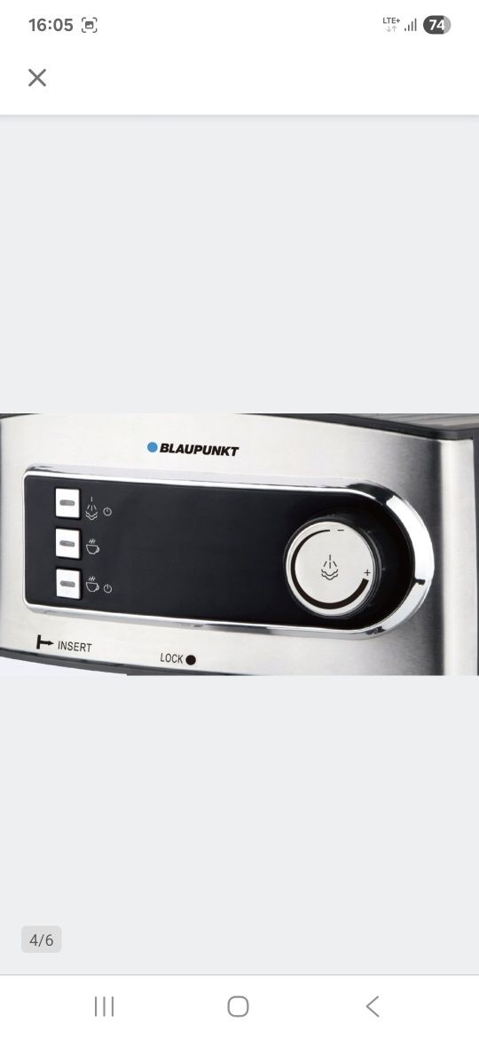 Ekspres kolbowy Blaupunkt CMP301 stan idealny