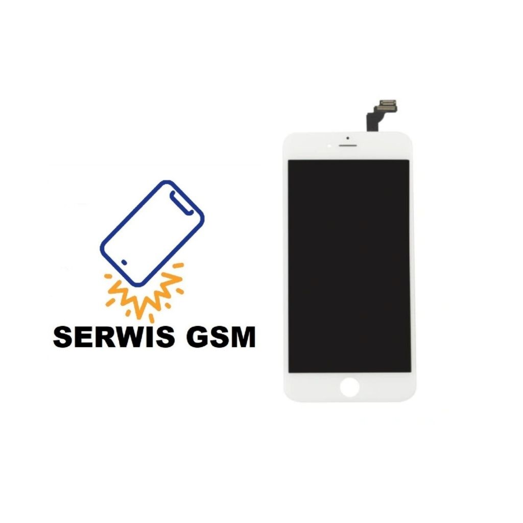 LCD wyświetlacz iPhone 6 plus+ biały czarny wymiana naprawa serwis GSM