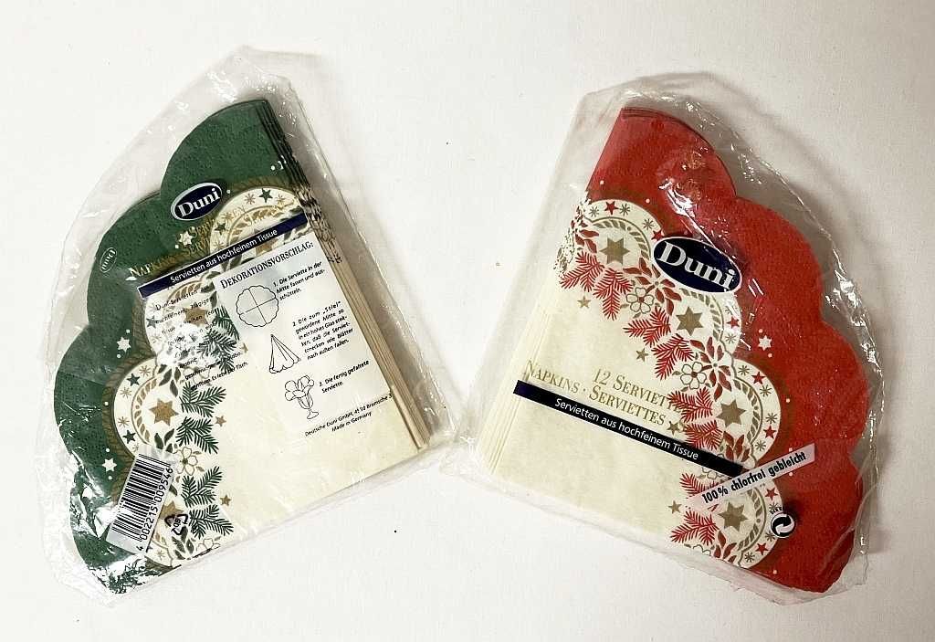 Serwetki papierowe 2 sztuki z jedwabnej tkanki marki Duni.