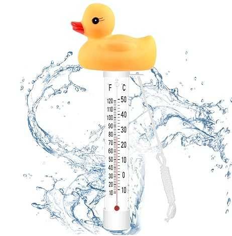 Termometr basenowy do basenu oczka jacuzzi pływająca kaczka 24cm