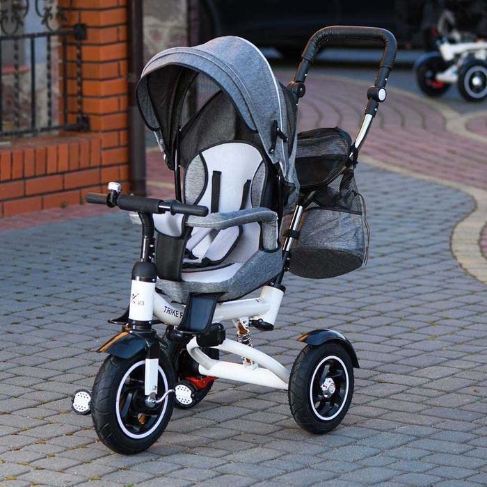 ROWEREK Trójkołowy Dziecięcy TRIKE FIX Spacerówka WÓZEK z Prowadnikiem