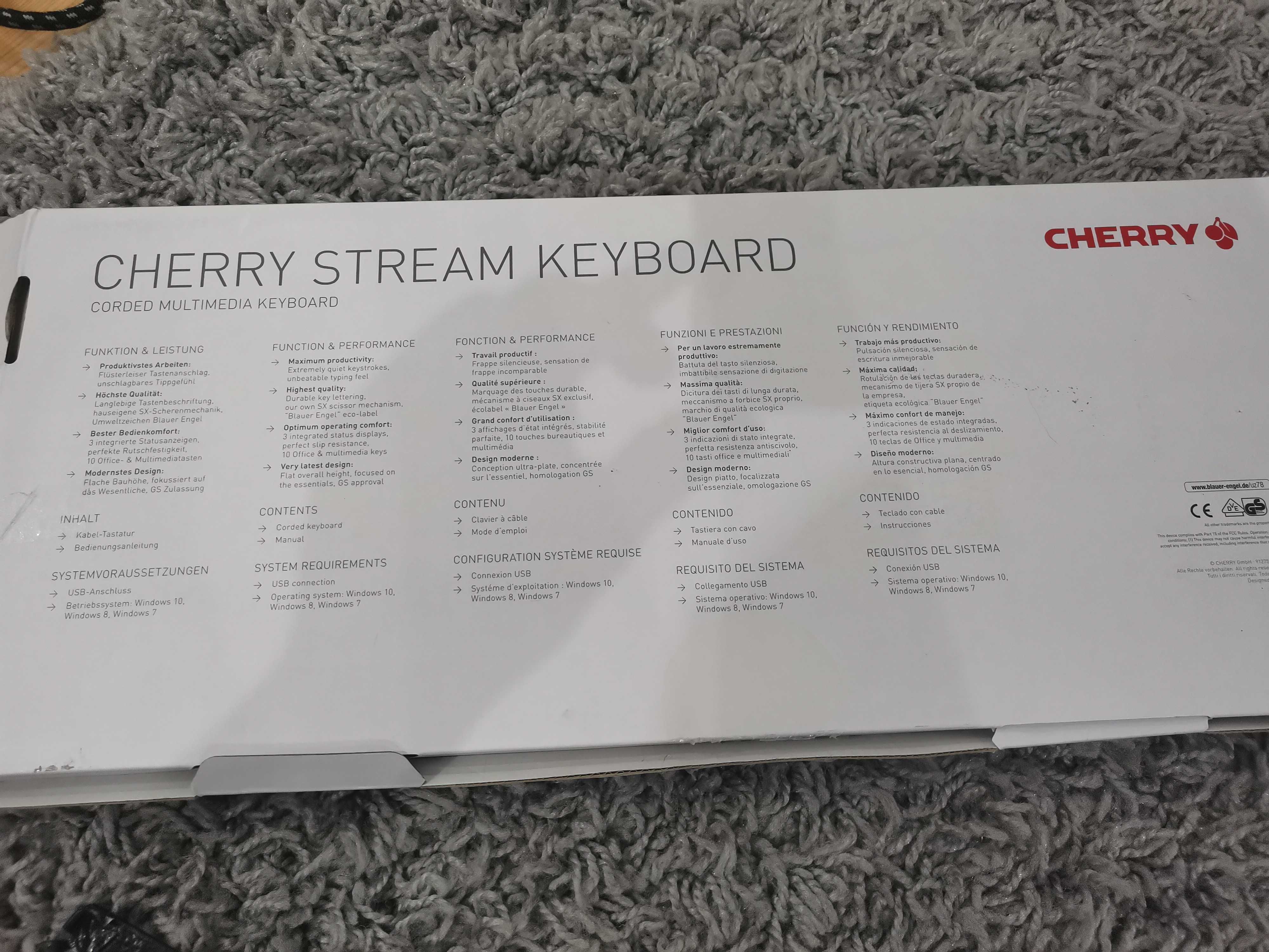 Klawiatura przewodowa cicha Cherry Stream JK-85 QWERTZ