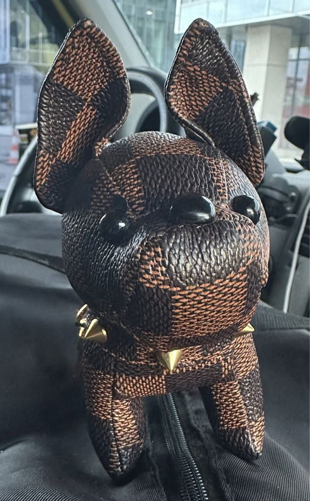 Брелок Louis Vuitton Dog чорний