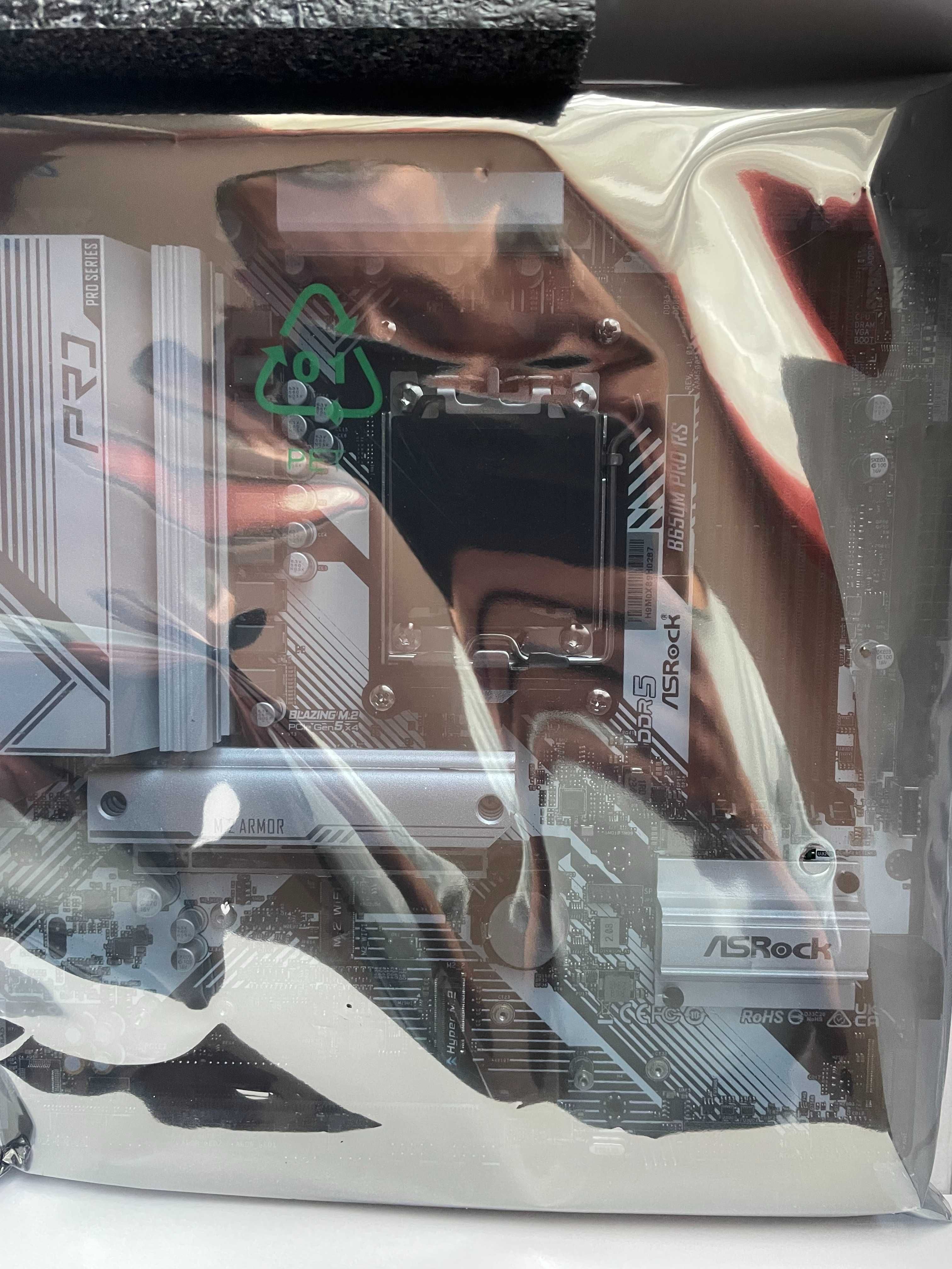 Материнская плата новая AsRock B650M Pro RS (sAM5, AMD B650)
