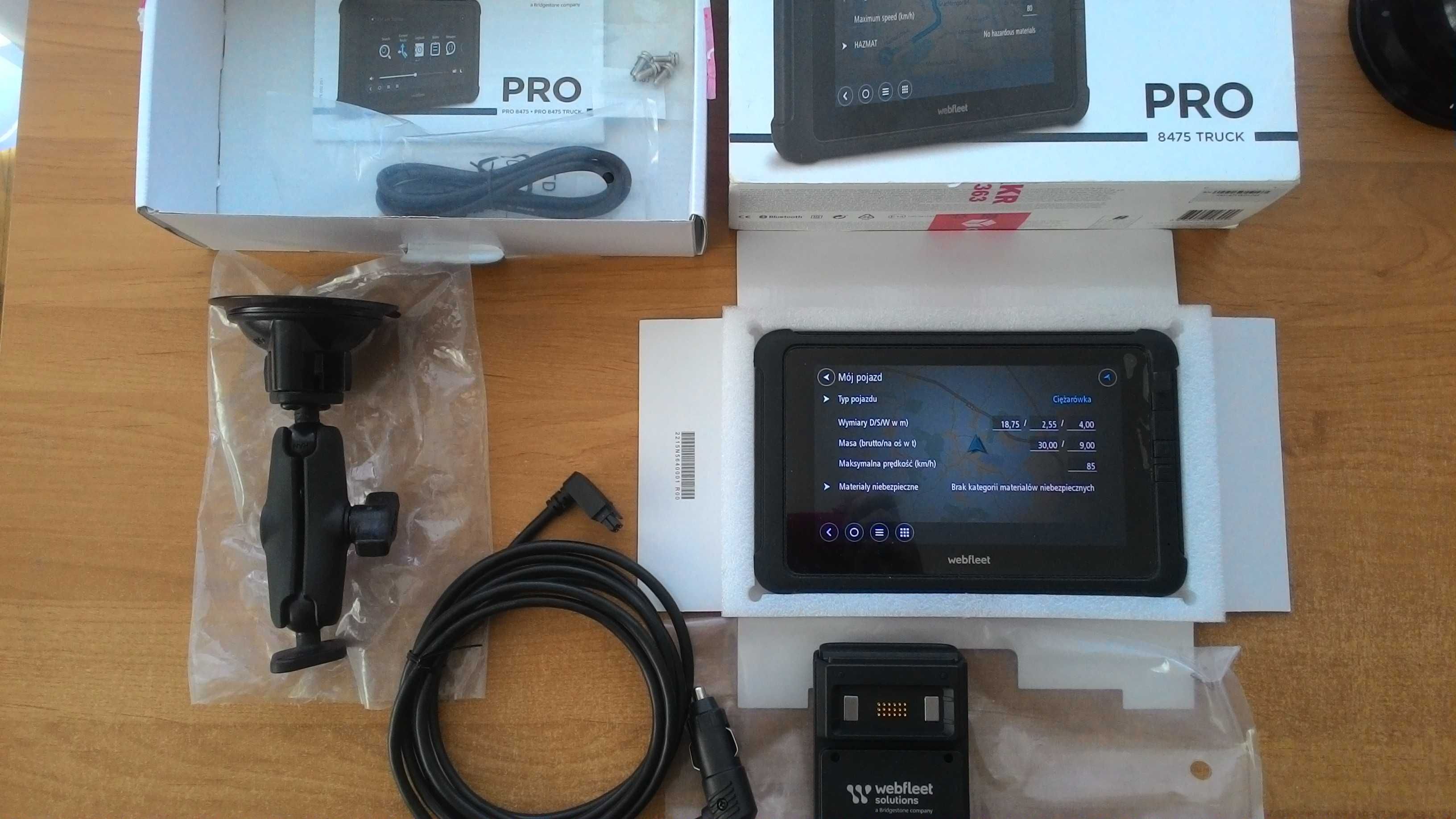 TomTom Webfleet Pro 8475 Professional 6250 karta SIM Live aktualizacje