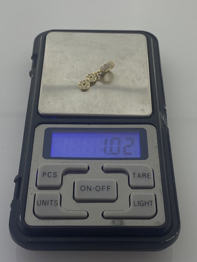 Złoty element charms na bransoletkę Pandora, Próba 585. Nowy (4129)