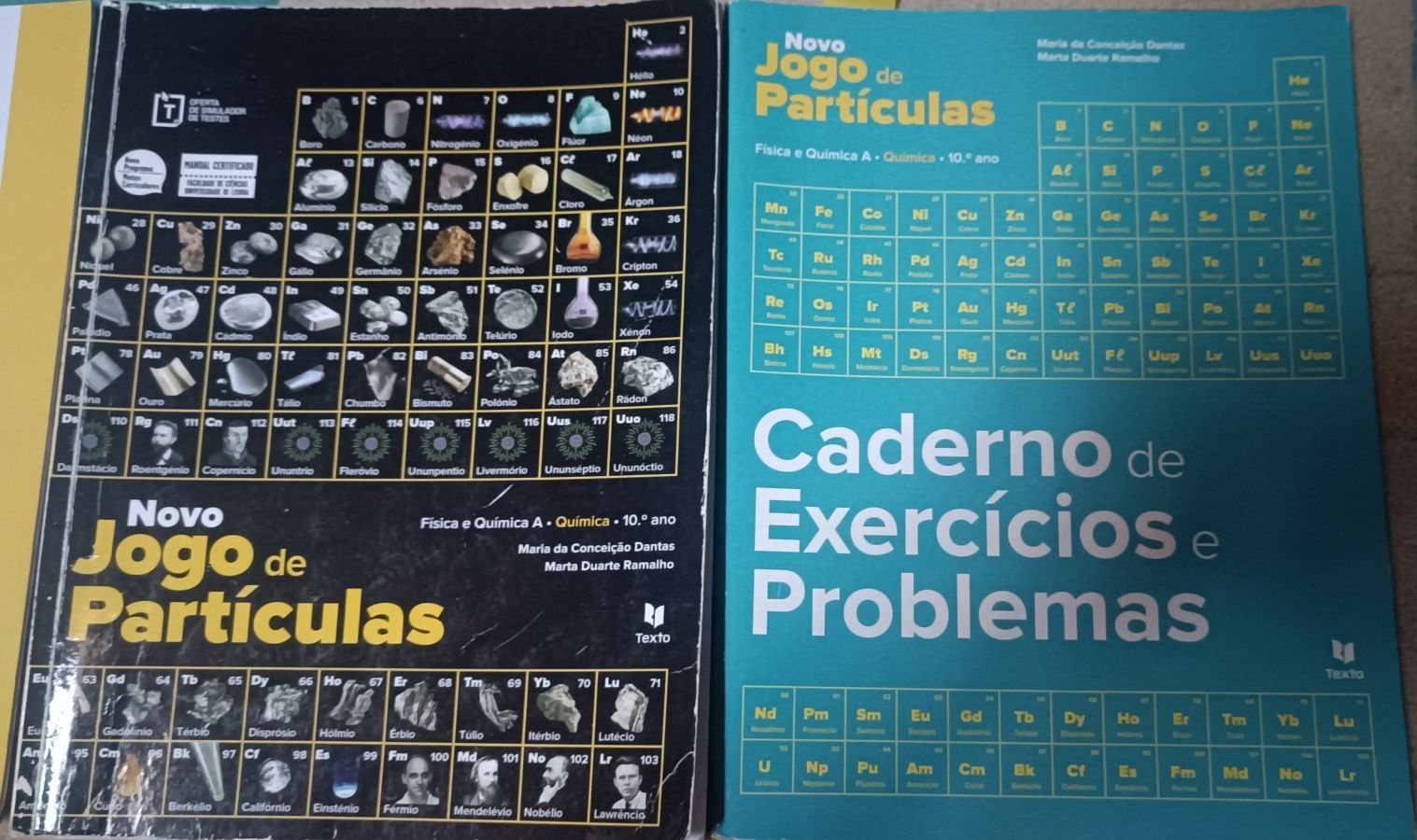 Manual e caderno de atividades de Química Novo Jogo de Partículas