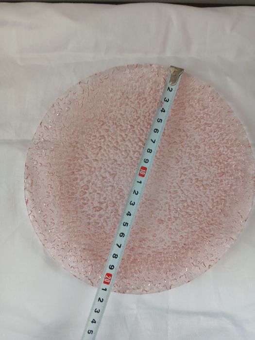 Ząbkowice PRL rozalinowy talerz Sahara 21 cm