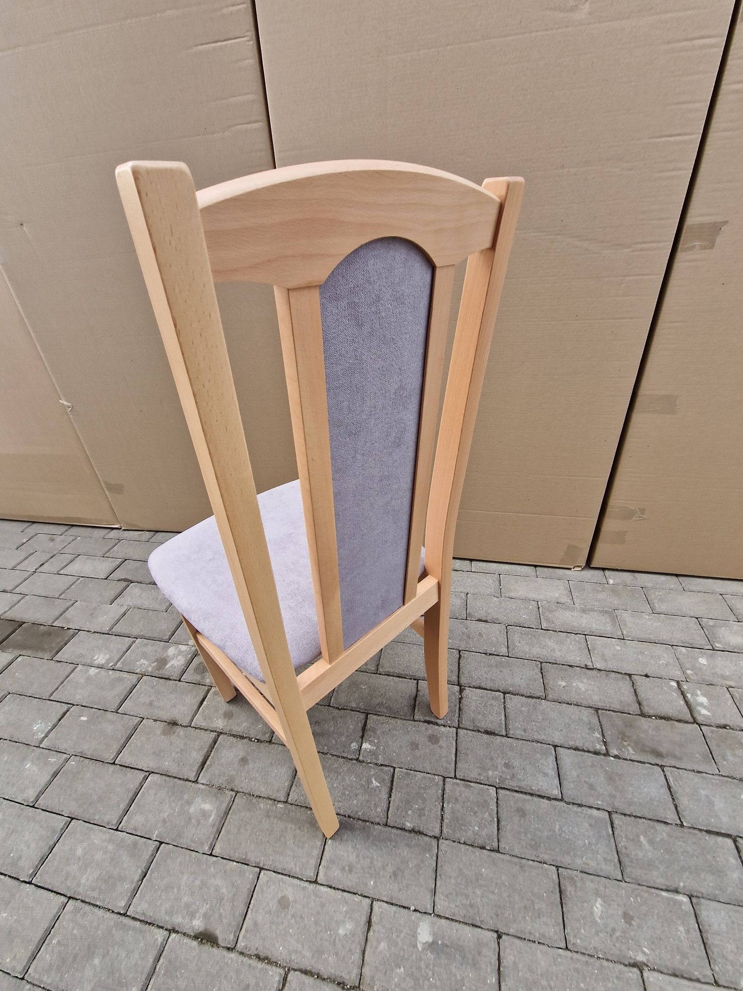 Producent: Stół rozkładany + 6 krzeseł, buk/wotan + szary, transportPL