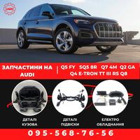 Разборка Audi Q5 FY/SQ5 8R/Q7 4M/Q2 GA/Q4 e-tron/TT III/RS Q8 запчасти