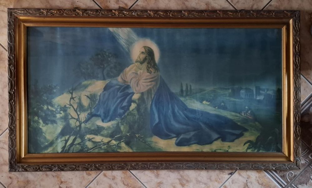 Stary obraz Jezus w ogrójcu 100/55