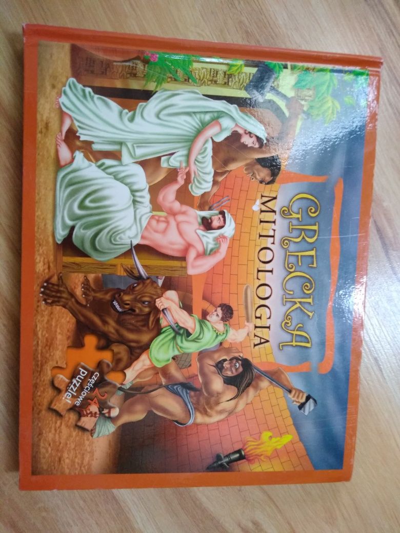 książka z puzzlami Mitologia Grecka.