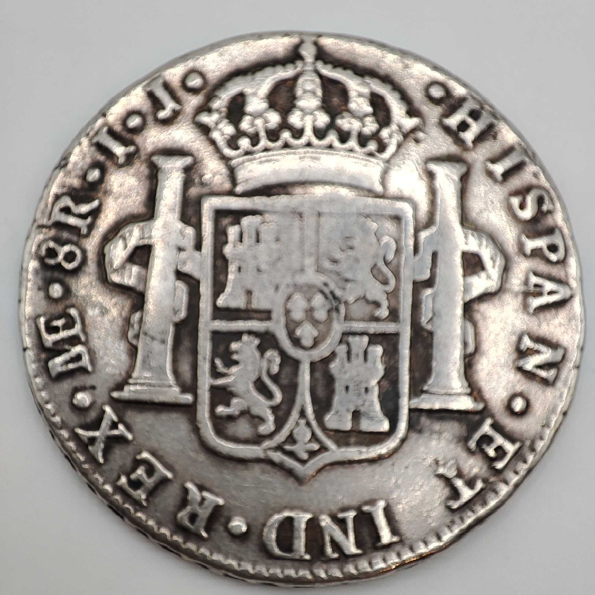 Moneta 8 Realów 1795 r Angielska kolonia Rzadkość