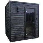 Nowoczesna Sauna Ogrodowa - Czarna - Block S - Czas realizacji 3dni
