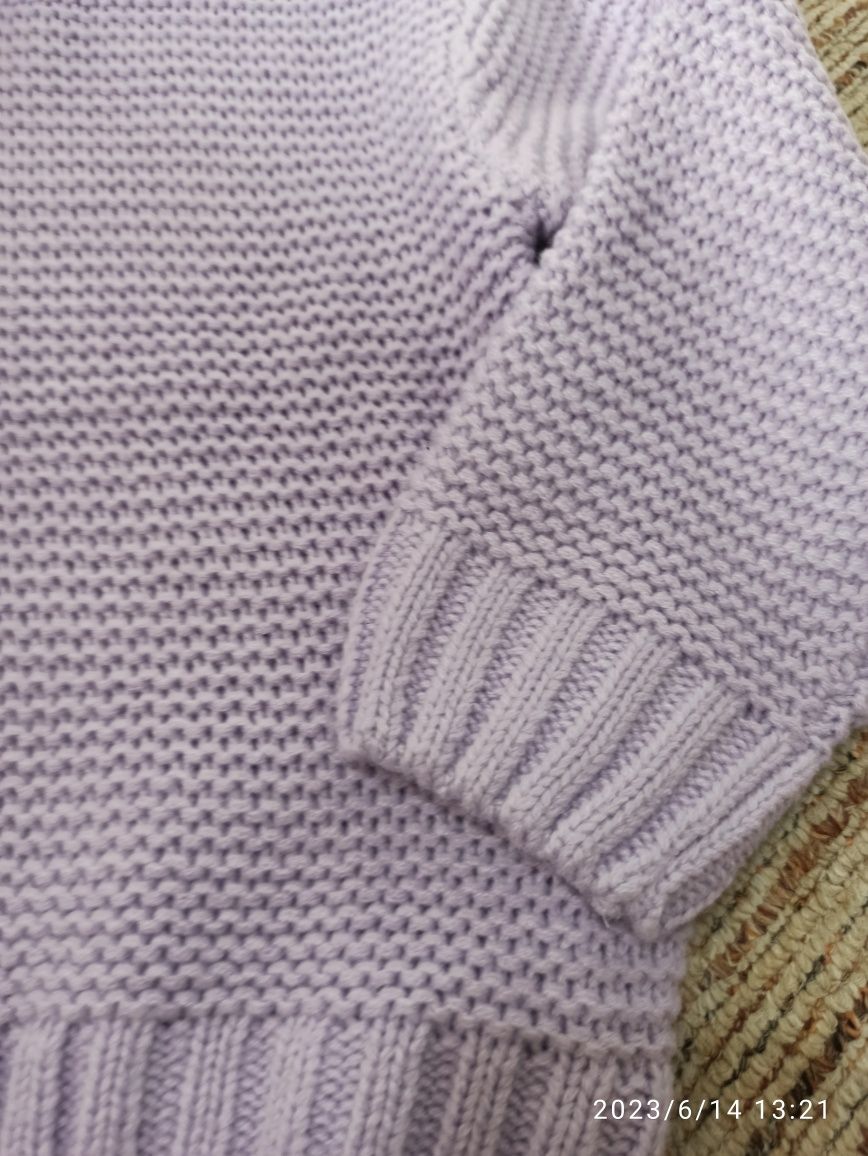 Sweterek fioletowy ideał dla dziewczynki Reserved 128