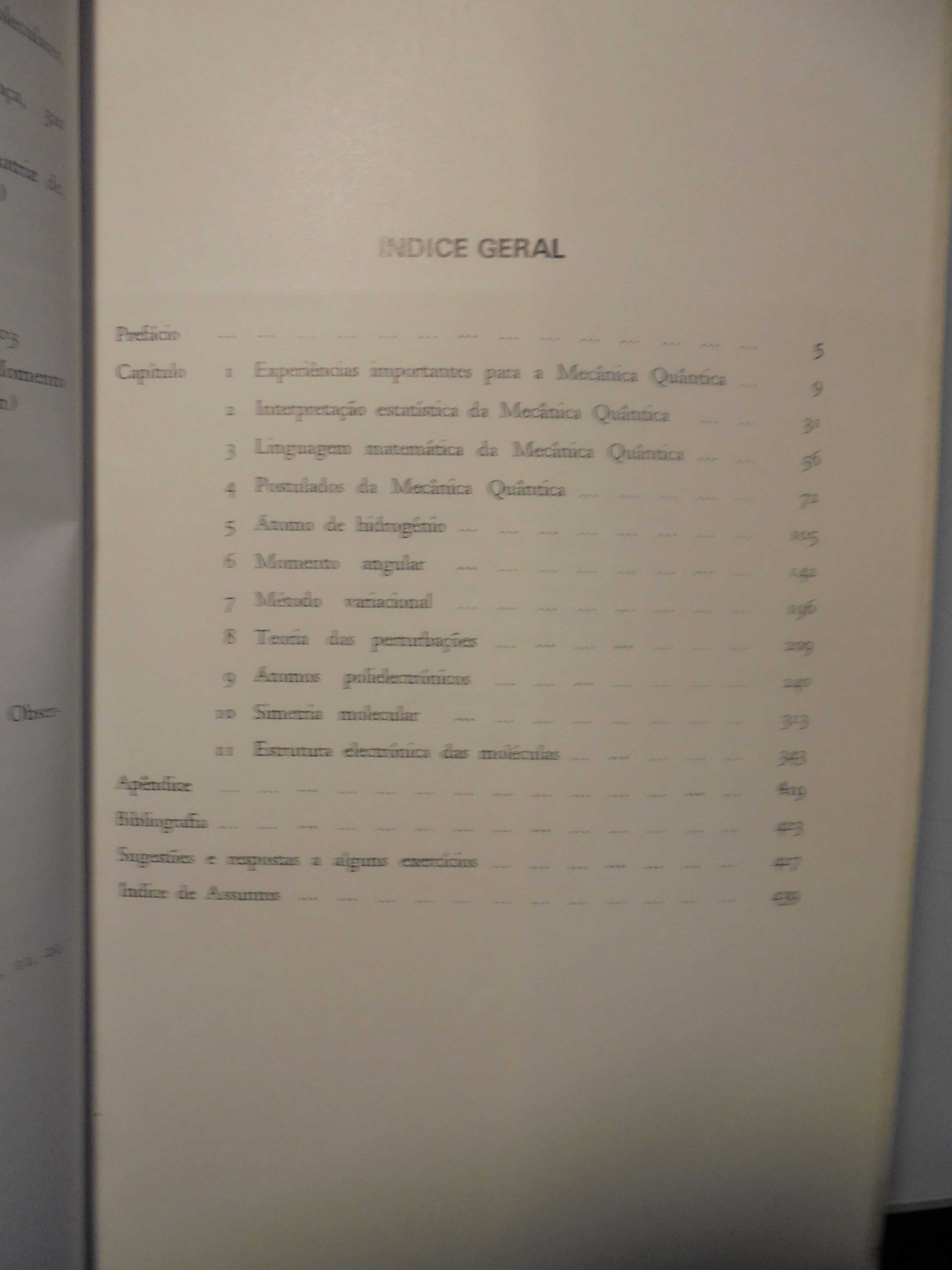 Dias (José J.C.Teixeira);Química Quântica-Fundamentos e Métodos