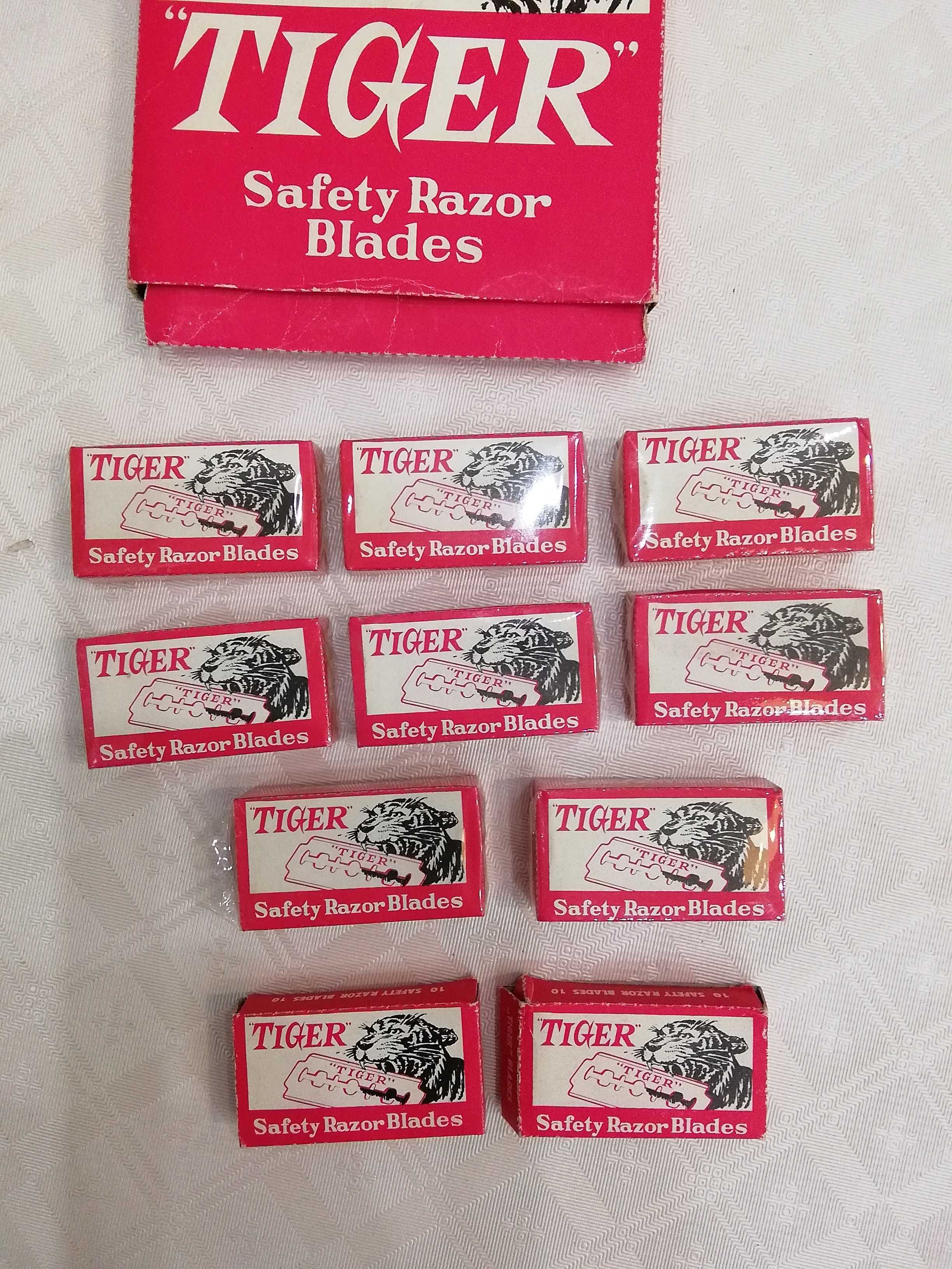 Żyletki TIGER Safety Razor Blades komplet 100 szt.PRL Nowe zafoliowane