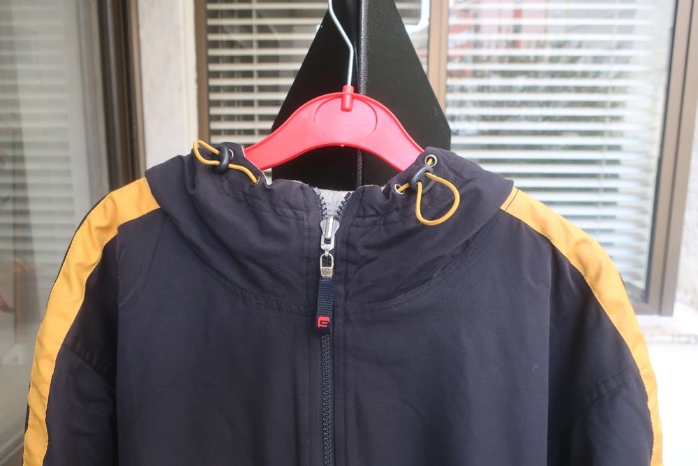 Casaco vintage desportivo (1997, azul escuro, M)