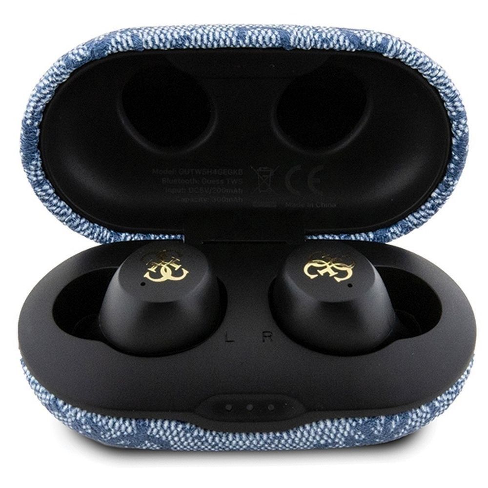 GUESS słuchawki bluetooth TWS ENC GUTWSP4EGB (4G Metal) niebieskie