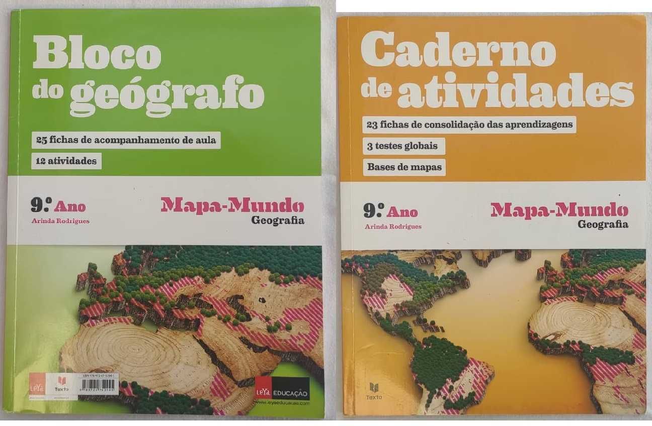 Livro de atividades NOVO de Geografia 9º ano - Mapa-Mundo