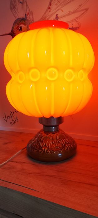 Lampa nocna Polam Wieliczka PRL