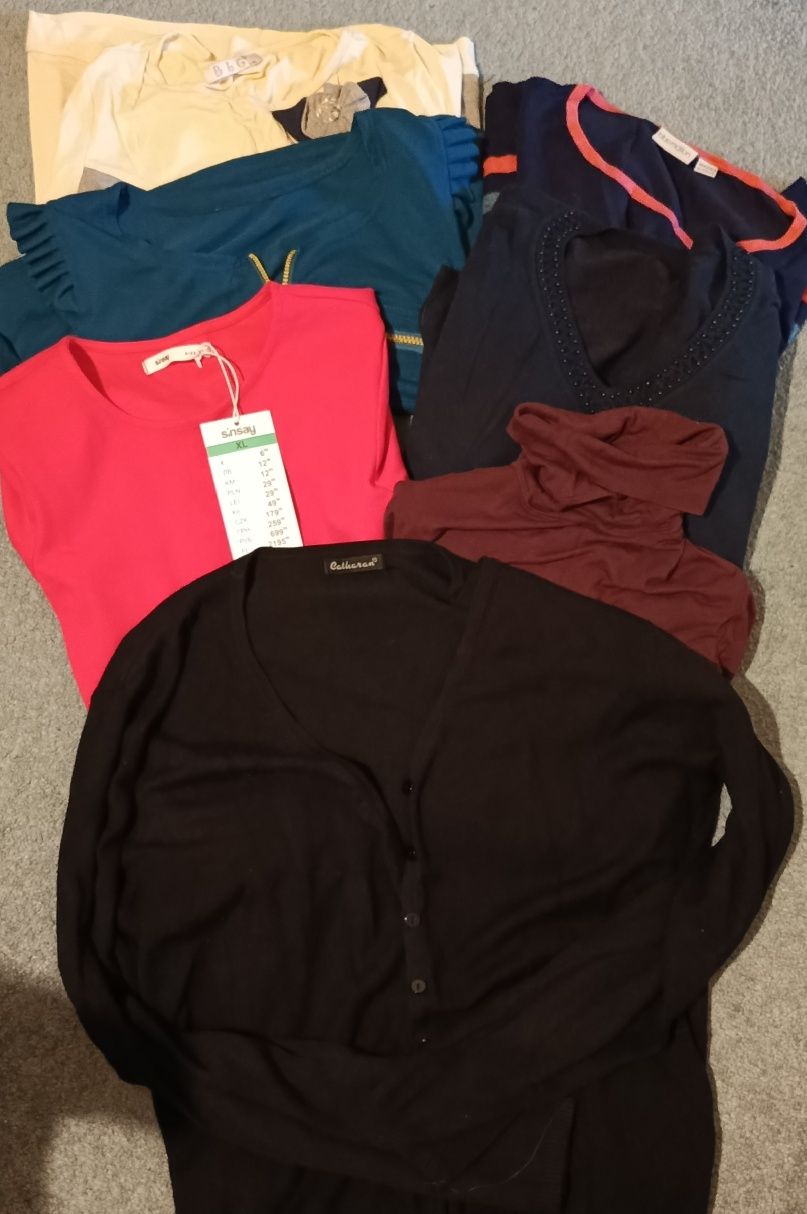 Mega Boho paka sukienki tuniki sweterki L)XL