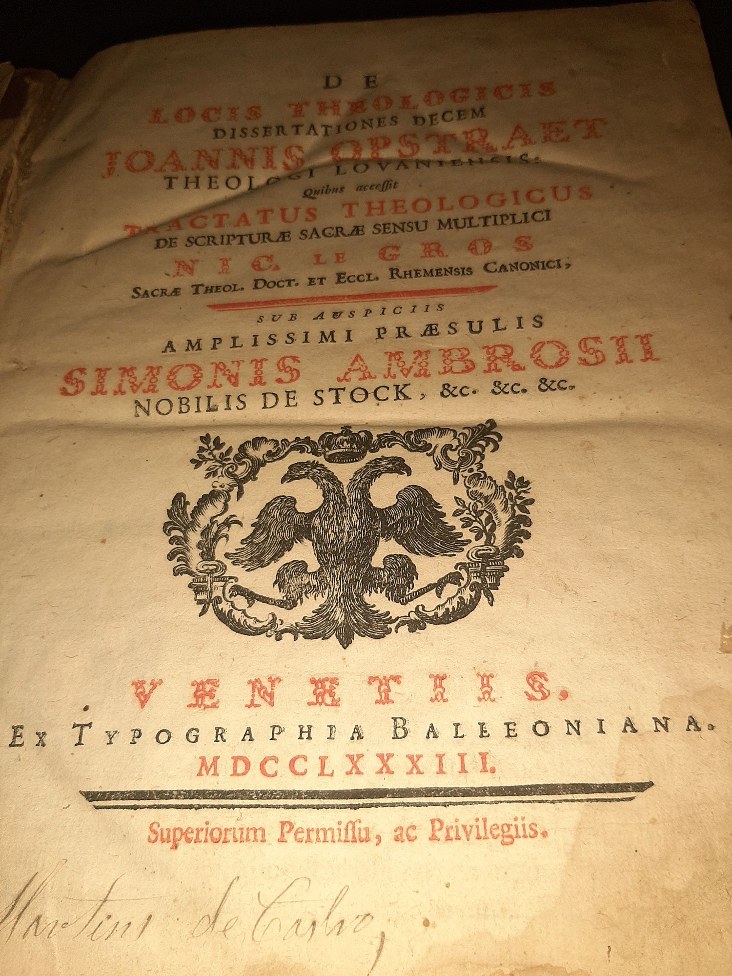 Livro Religioso Ano 1783