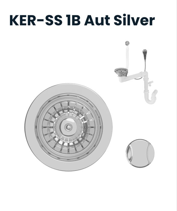 Komplet odpływowy Kernau KER-SS 1B Aut Silver