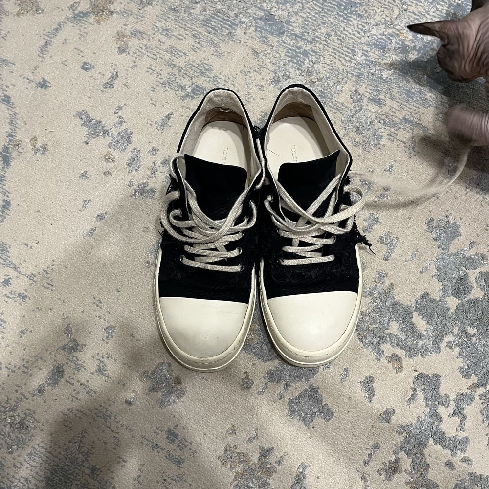 Rick Owens  DRKSHDW ramones slashed 42it / 26.5-27cm