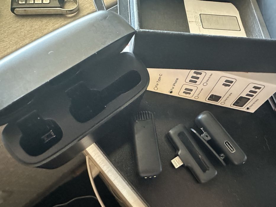 Петличка, мікрофон для телефону. Бездротовий набір 2 шт