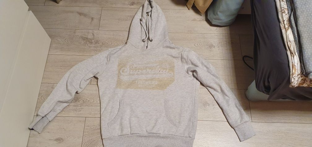 Bluza męska z kapturem SUPERDRY rozmiar L stan bardzo dobry