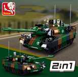 Конструктор Леопард  2A5  766 блоков LEGO  2в1