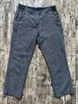 Lniane spodnie damskie Maine niebieskie denim M L 38 40