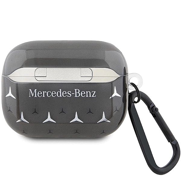 Etui Mercedes Large Star Pattern na AirPods Pro 2 (2022/2023) - czarne