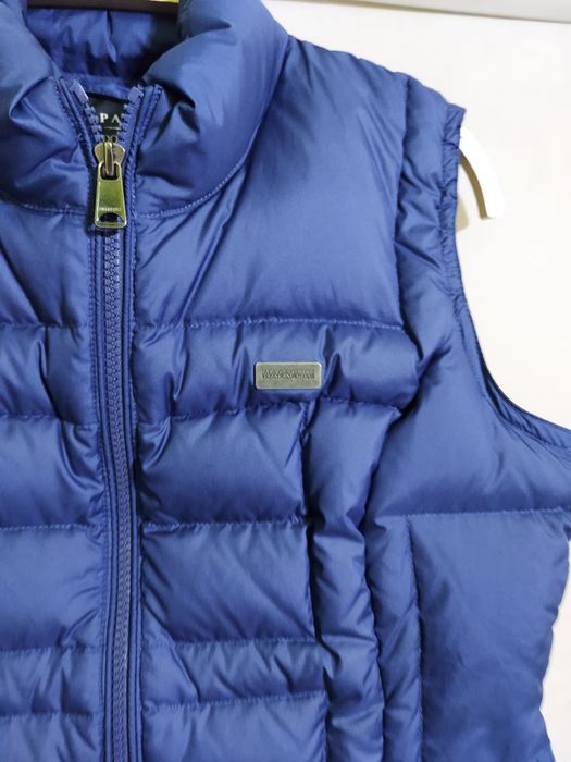 Granatowy bezrękawnik, kamizelka puchowa damska r. S   Napapijri