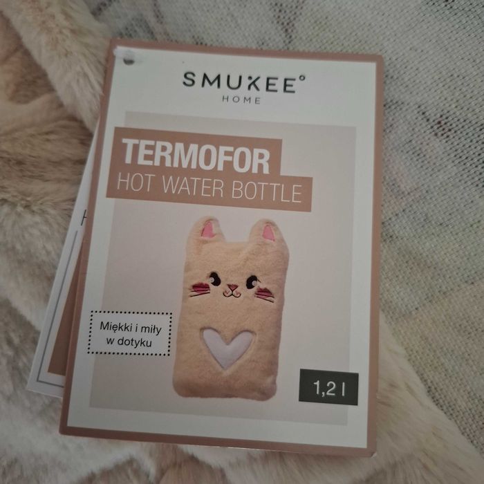 Termofor Smukee 1,2L BEŻOWY KOT