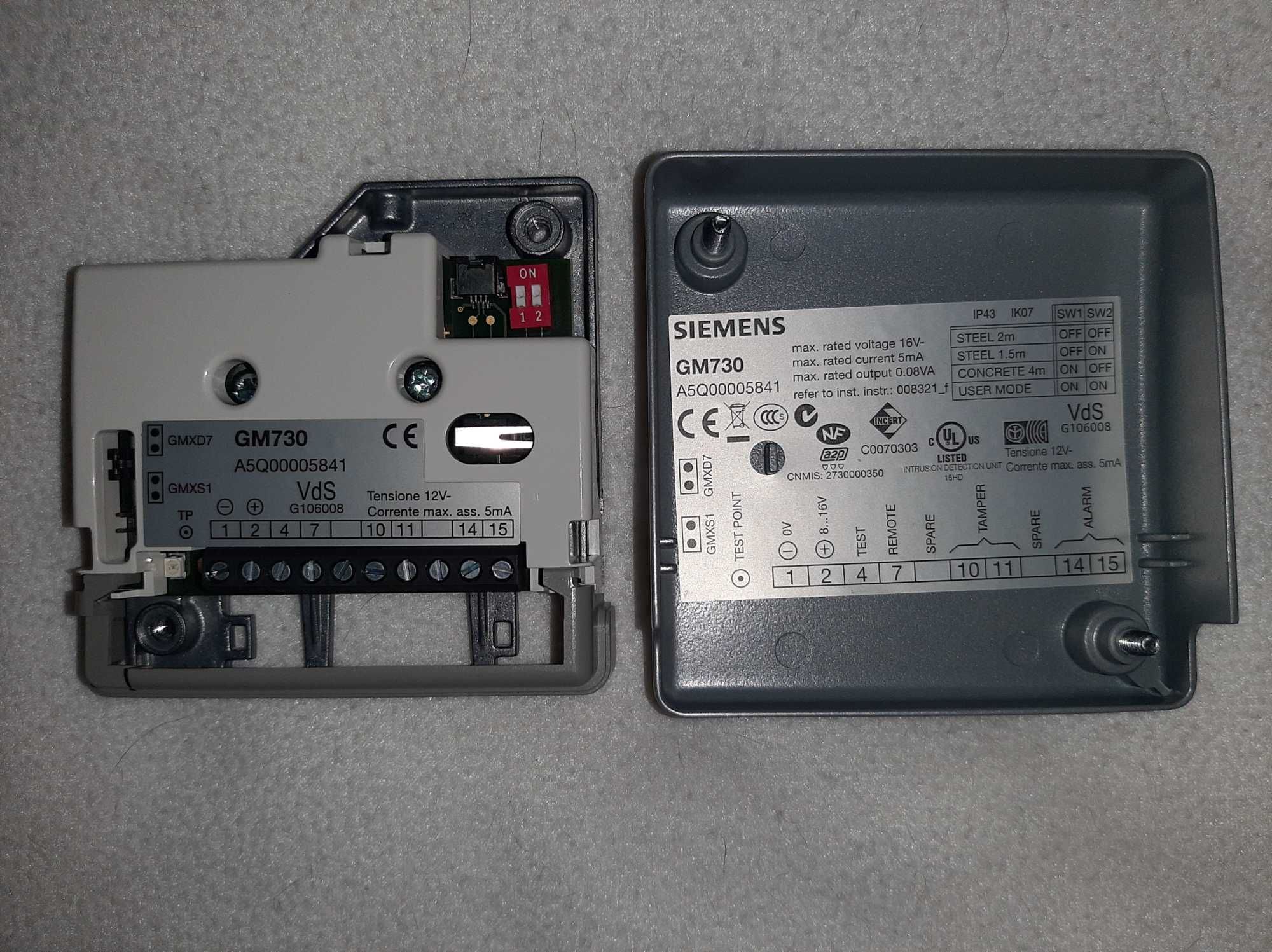 Detetor sismico GM730 (para cofre forte)