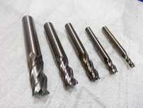 Conjunto de 5 fresas HSS Novas para fresadora ou CNC