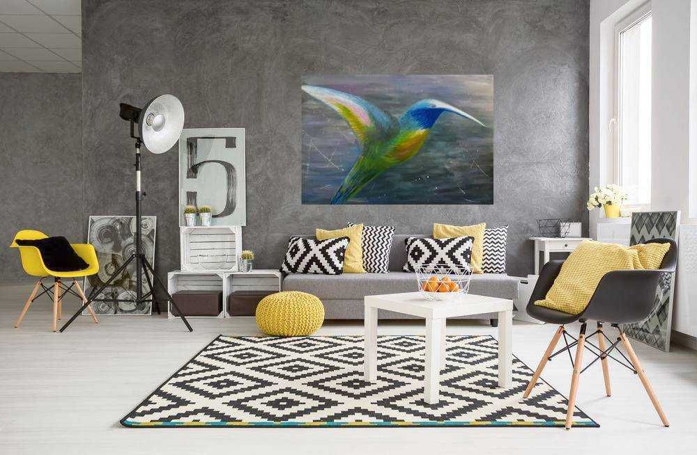 Obraz nowoczesny 140/100 cm- Koliber- olej na płótnie