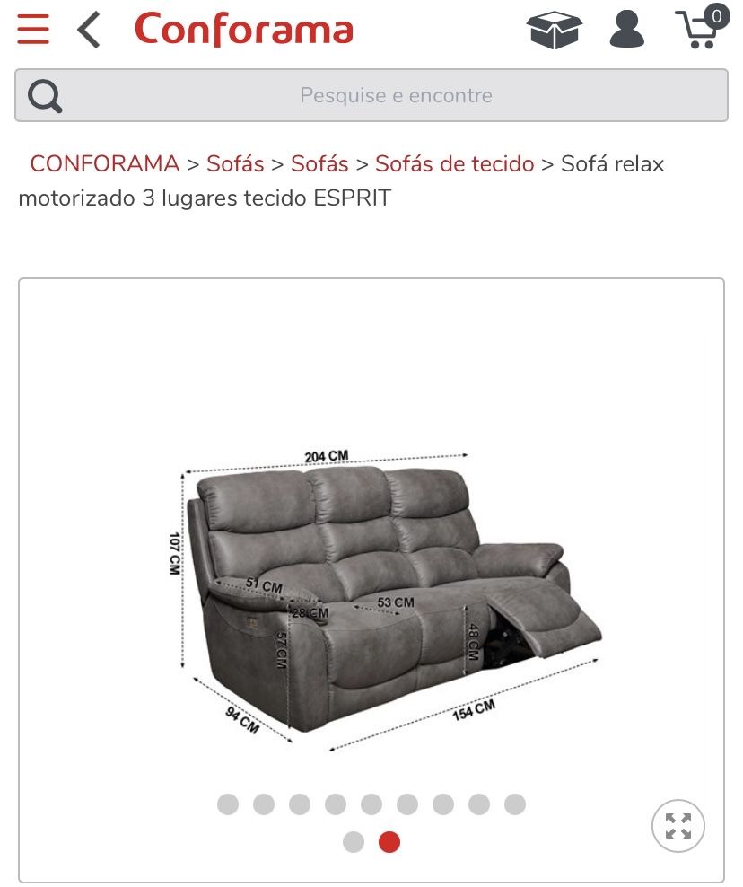 Sofás Relax Conforama “ESPRIT”