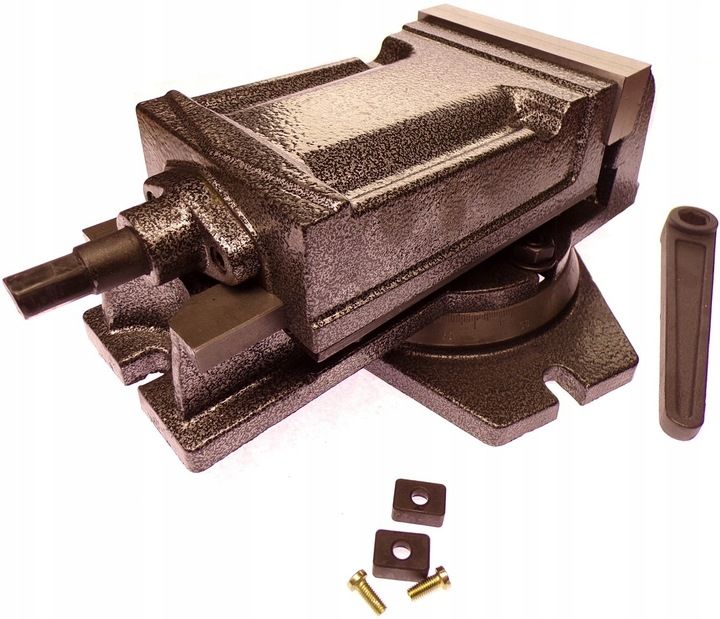 Imadło Maszynowe 125mm Z Podstawą Obrotową Obrotowe Do Frezarki Wierta