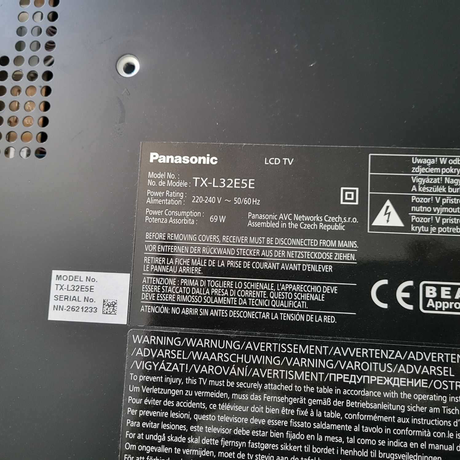 Televisão Panasonic VIERA TX-L32E5E