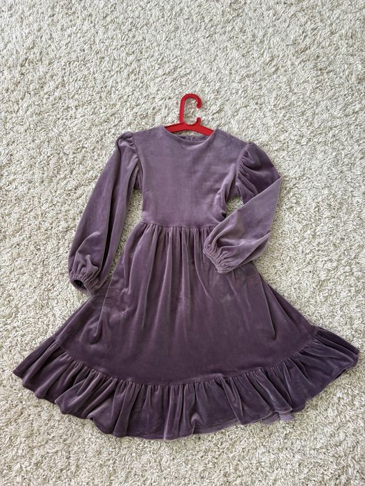 Велюрова сукня для дівчинки