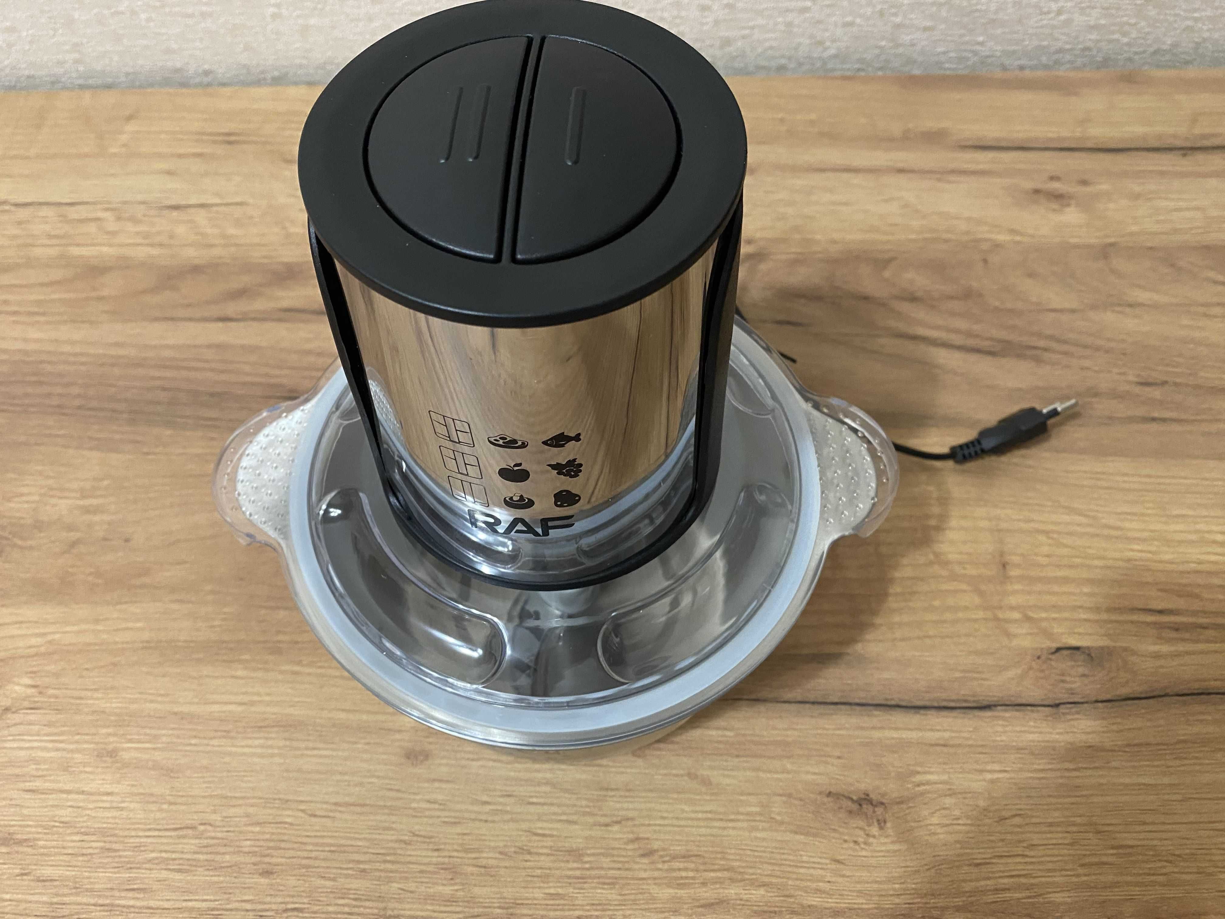 Кухоний блендер чопер RAF R7019 2 л 1000W, измельчитель с чашей