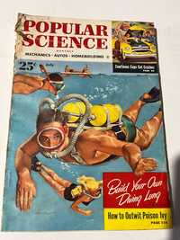 8 Revistas Popular Science de 1953 e 1954
