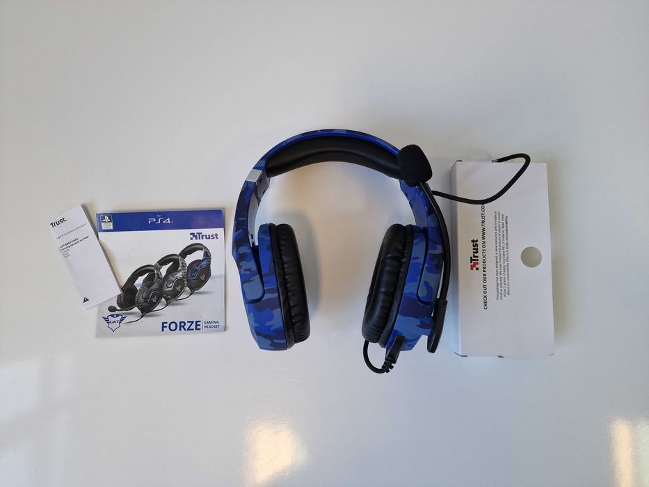 Słuchawki przewodowe Trust GXT 488 Forze-B PS4 niebieskie