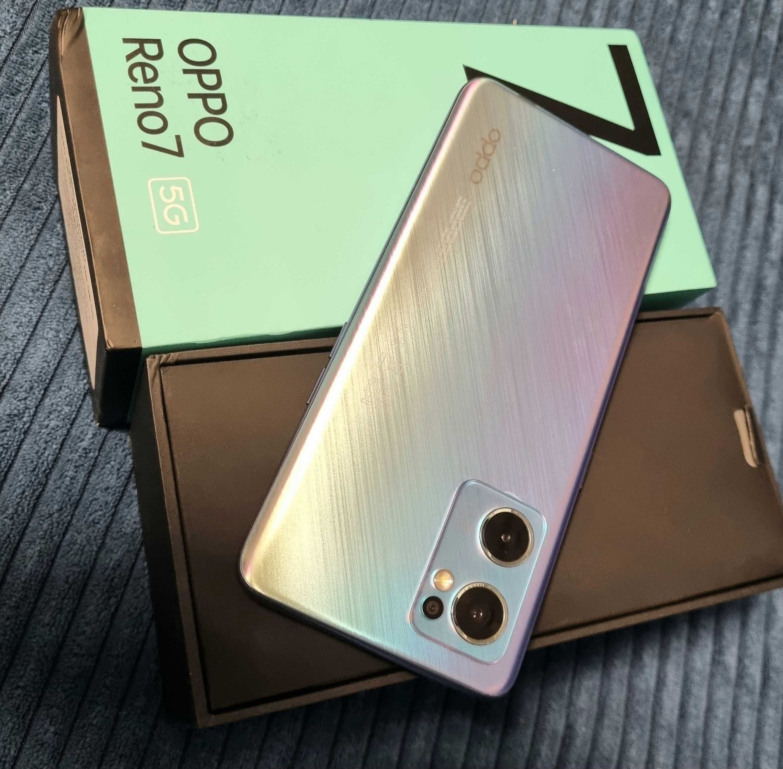 Oppo reno 7 niebieski 8/256 piekny zamienie