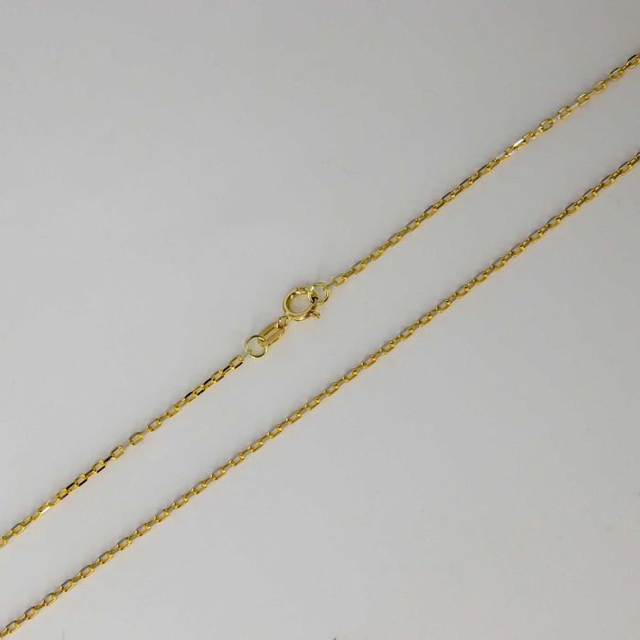 Złoty łańcuszek 585 2,26g 50cm Ankier diamentowany Nowy WYSYŁKA GRATIS