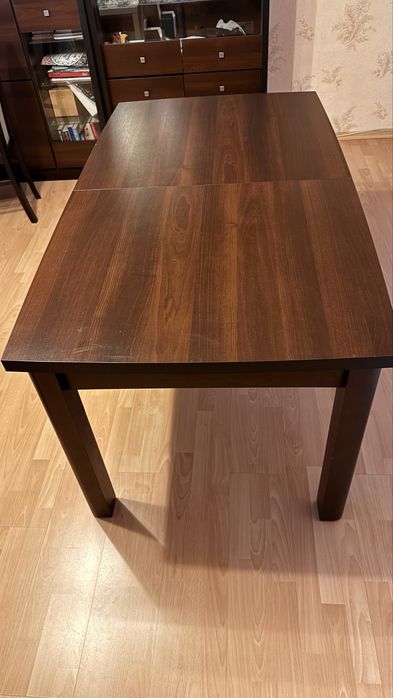 Drewniany stół 160cm, rozkladany do 210dł., solidne drewno,